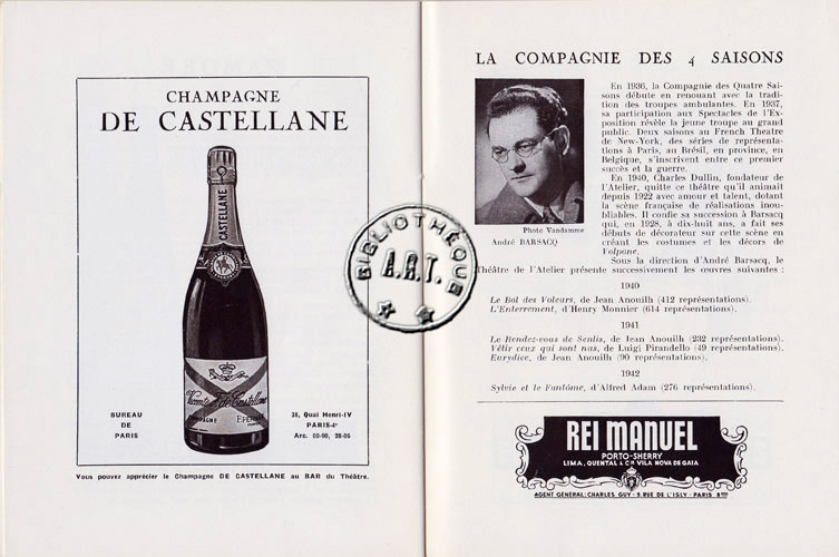 Les programmes de Théatre de l\