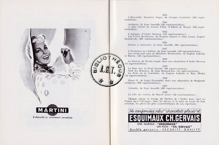 Les programmes de Théatre de l\