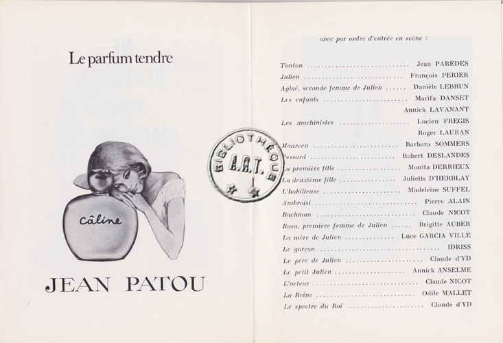 Les programmes de Théatre de l\