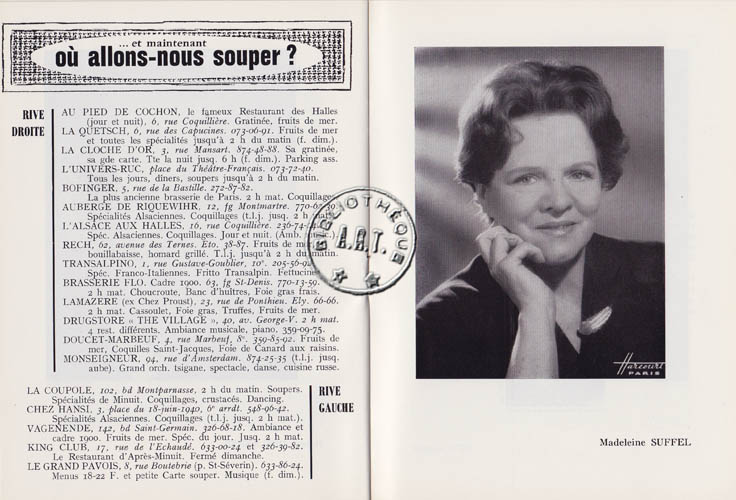 Les programmes de TThéatre de l\