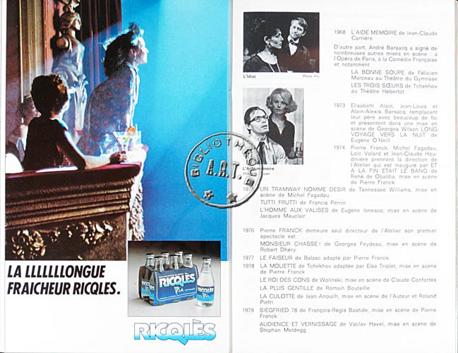 Les programmes de Théatre de l\