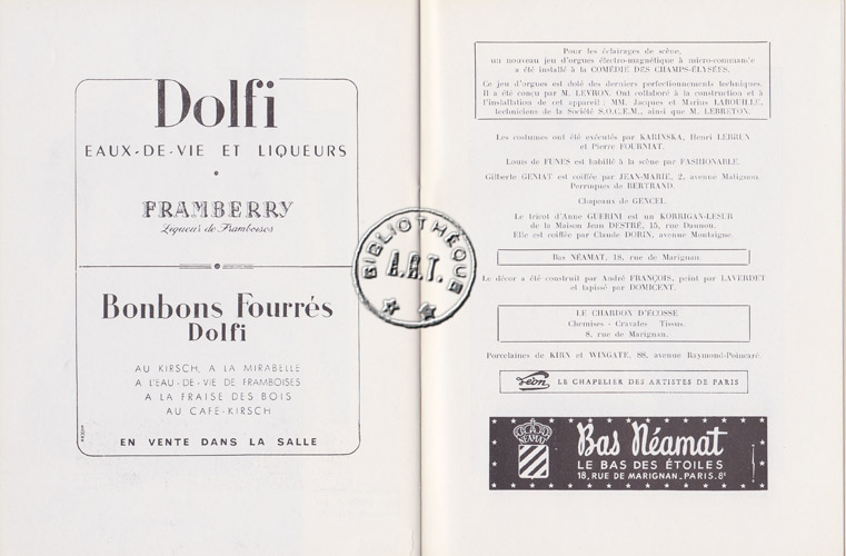 Les programmes de Théatre de l\