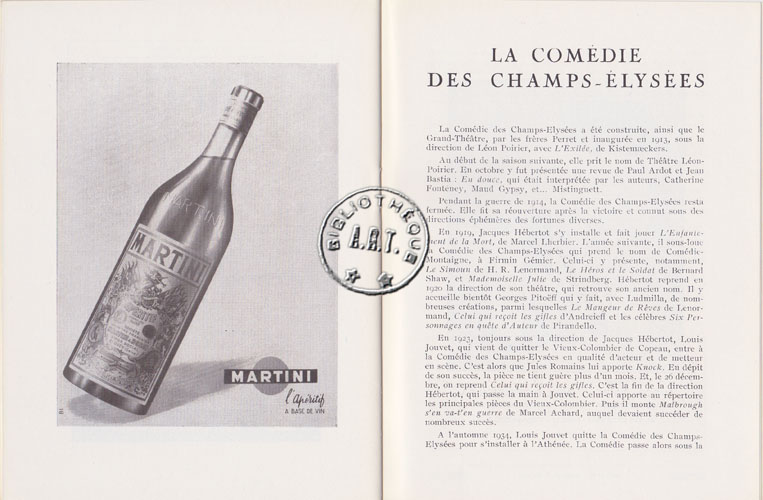 Les programmes de Théatre de l\