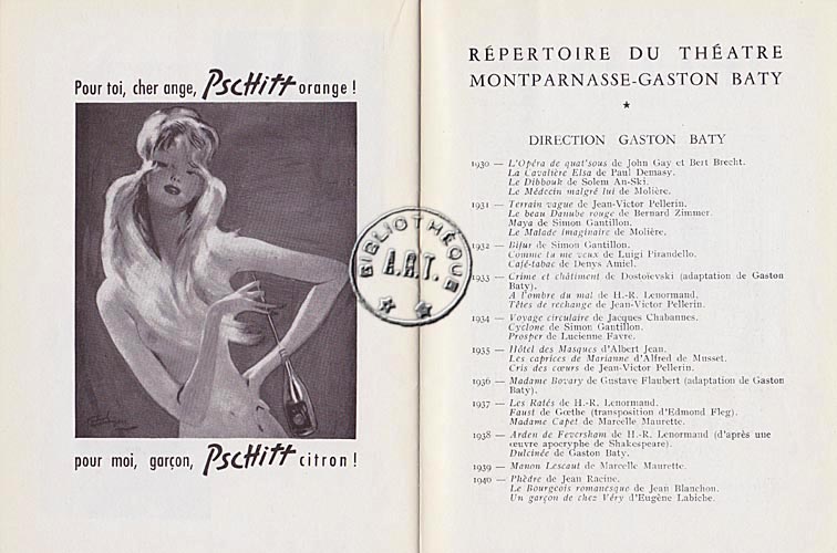 Les programmes de Théatre de l\