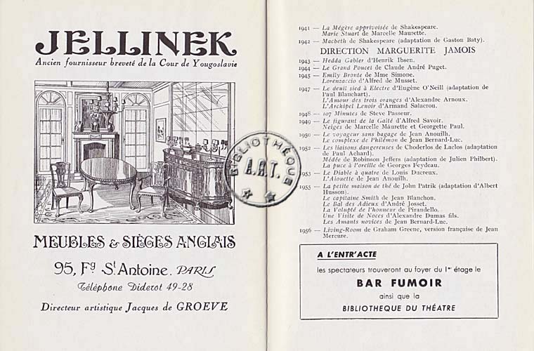 Les programmes de TThéatre de l\