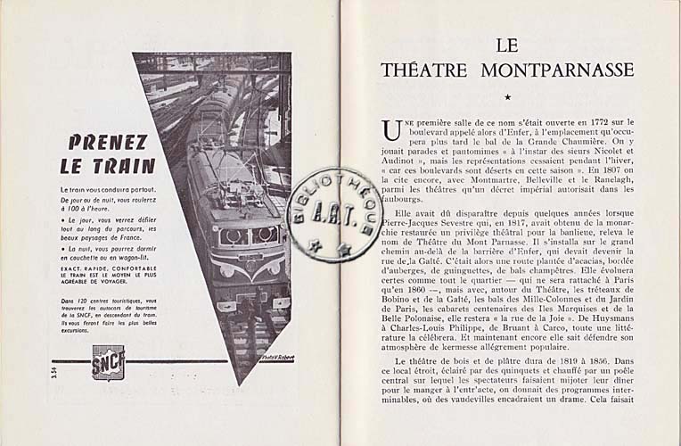 Les programmes de Théatre de l\