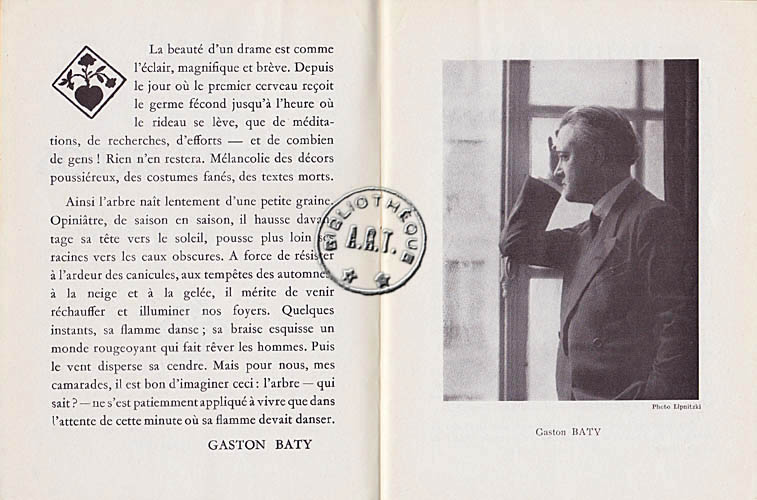 Les programmes de Théatre de l\