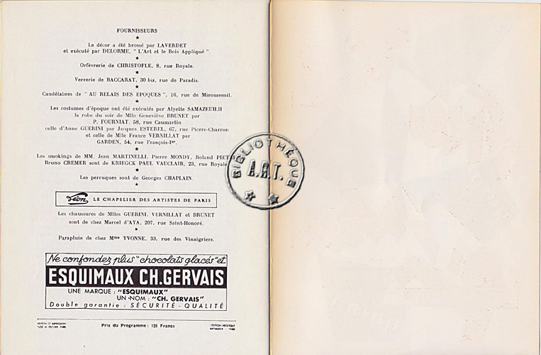 Les programmes de Théatre de l\