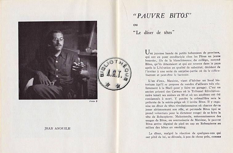 Les programmes de Théatre de l\