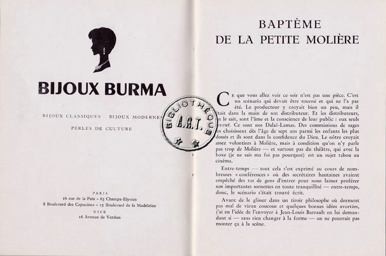 Les programmes de Théatre de l\