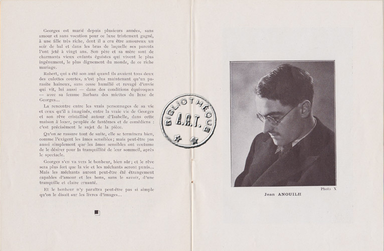 Les programmes de Théatre de l\