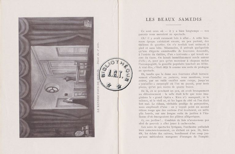 Les programmes de Théatre de l\