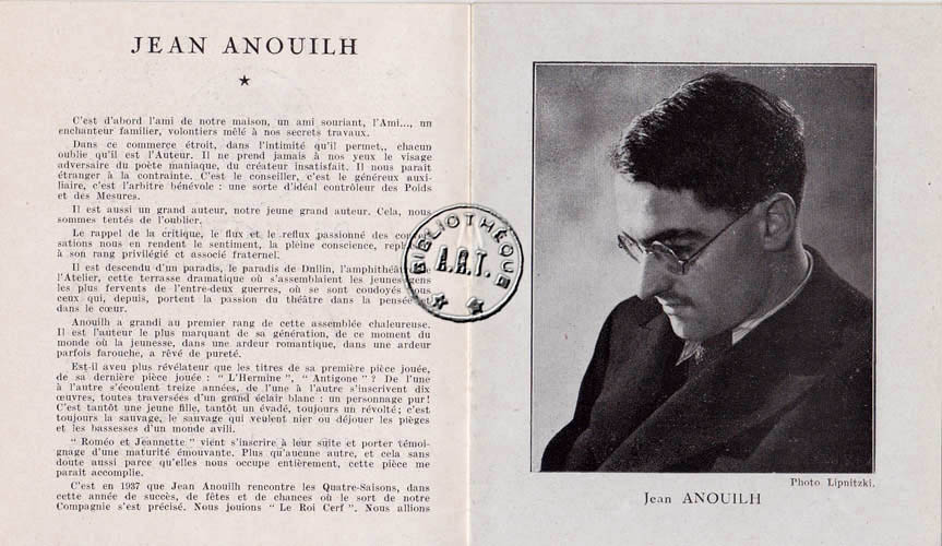 Les programmes de Théatre de l\