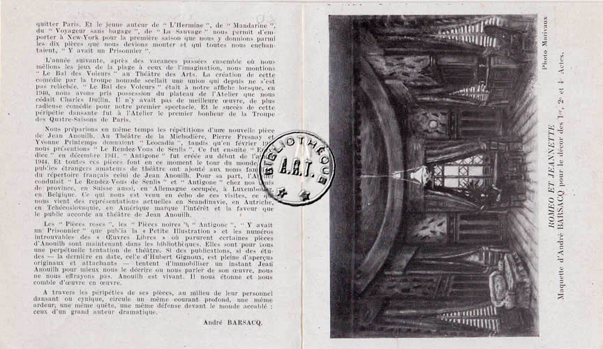 Les programmes de Théatre de l\