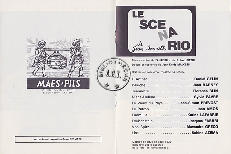 Les programmes de Théatre de l\