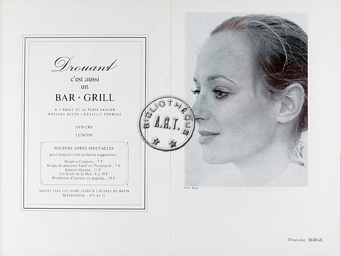 Les programmes de Théatre de l\