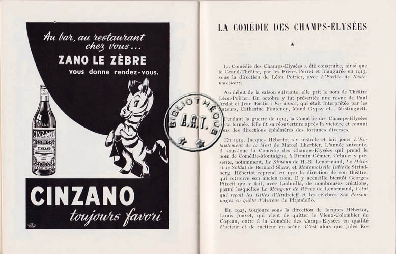 Les programmes de TThéatre de l\
