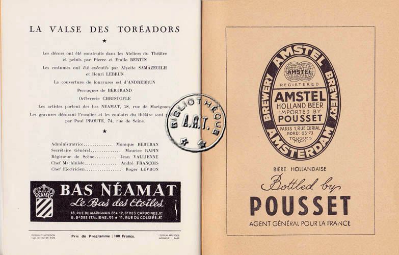 Les programmes de Théatre de l\