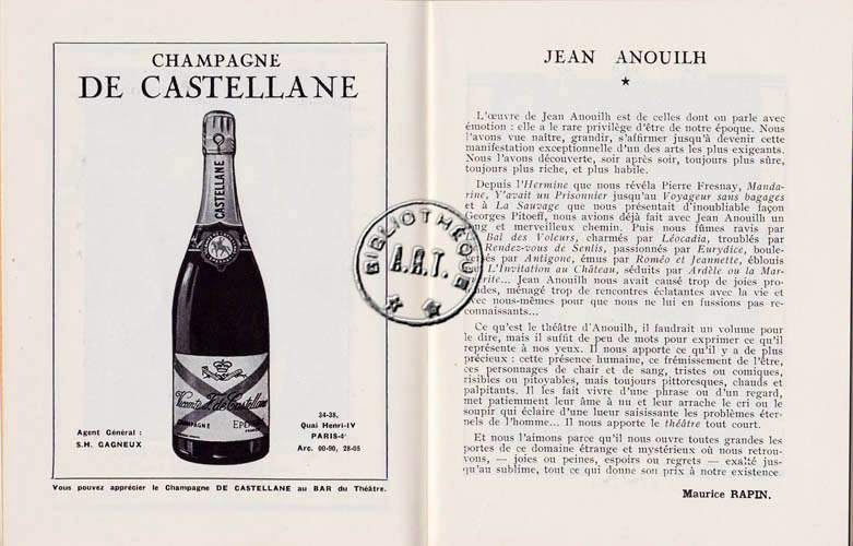 Les programmes de Théatre de l\