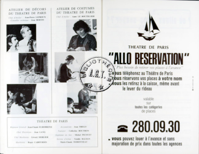 Les programmes de Théatre de l\