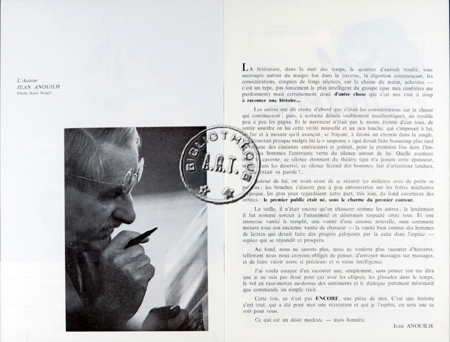 Les programmes de Théatre de l\