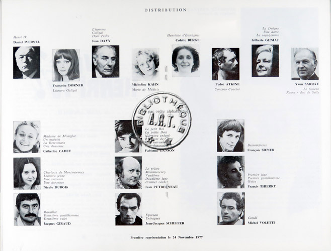 Les programmes de Théatre de l\