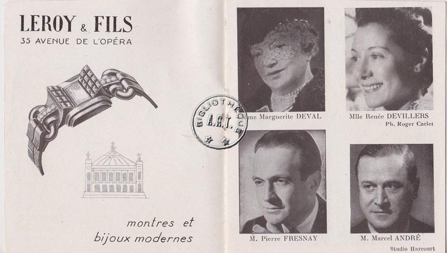 Les programmes de Théatre de l\