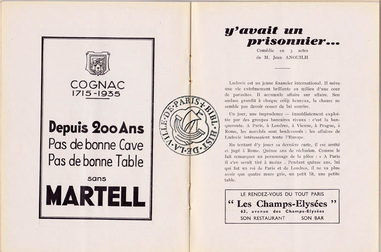 Les programmes de Théatre de l\