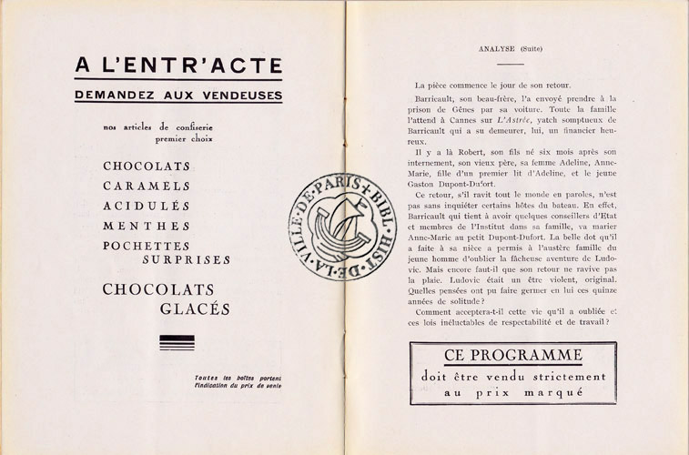Les programmes de Théatre de l\
