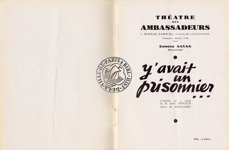 Les programmes de Théatre de l\