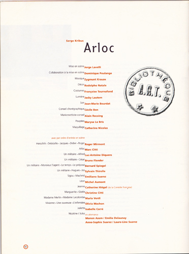 Les programmes de Théatre de l\