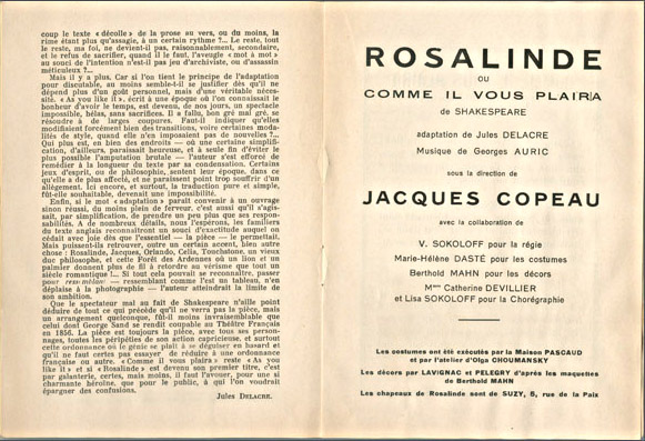 Les programmes de Théatre de l\