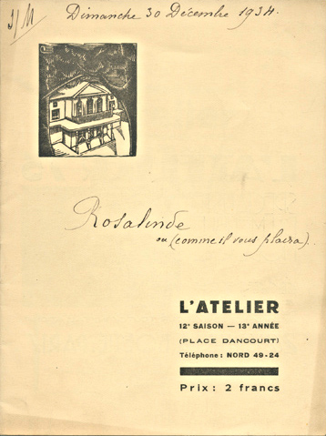 Les programmes de Théatre de l\