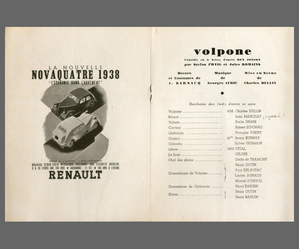 Les programmes de Théatre de l\