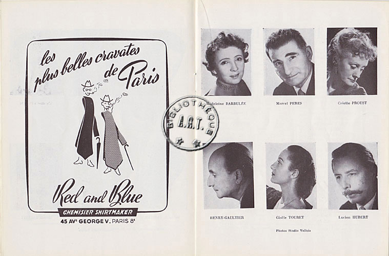 Les programmes de Théatre de l\