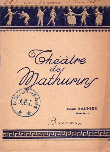 Les programmes de Théatre de l\