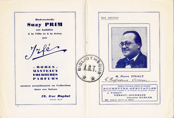 Les programmes de Théatre de l\