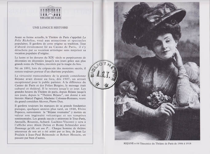 Les programmes de Théatre de l\