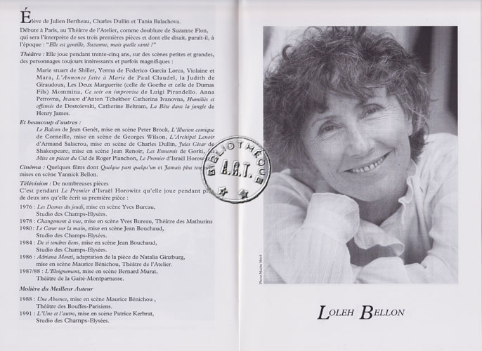 Les programmes de Théatre de l\