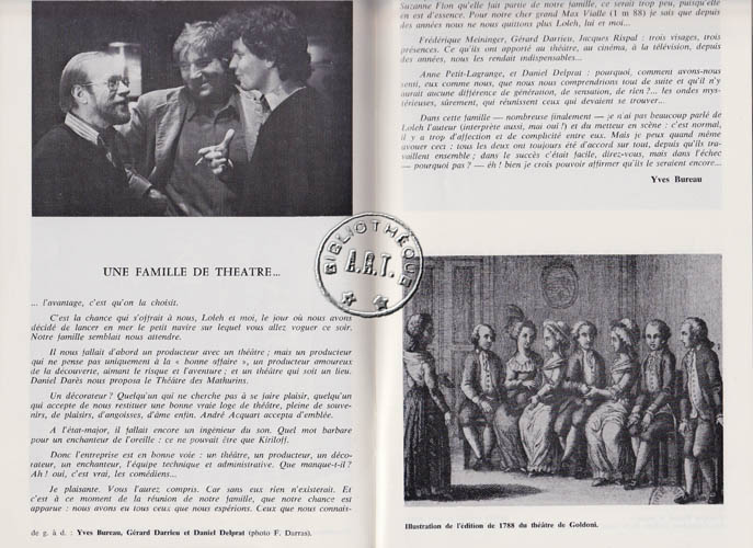 Les programmes de Théatre de l\