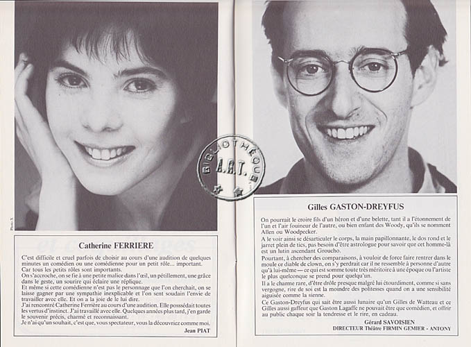 Les programmes de Théatre de l\