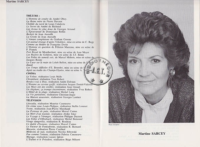 Les programmes de Théatre de l\