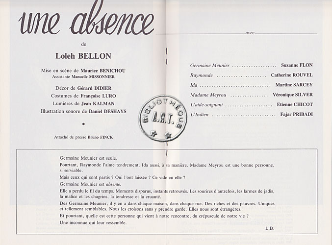 Les programmes de Théatre de l\