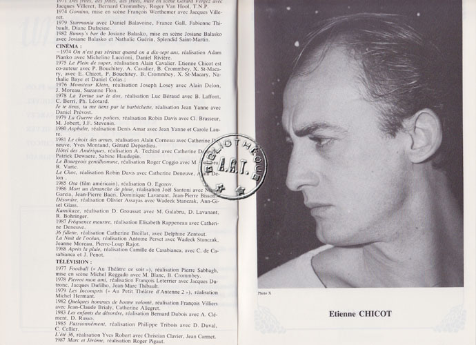 Les programmes de Théatre de l\