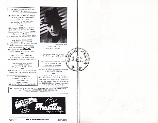 Les programmes de Théatre de l\