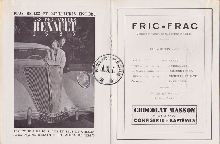 Les programmes de Théatre de l\