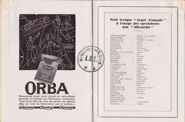 Les programmes de Théatre de l\