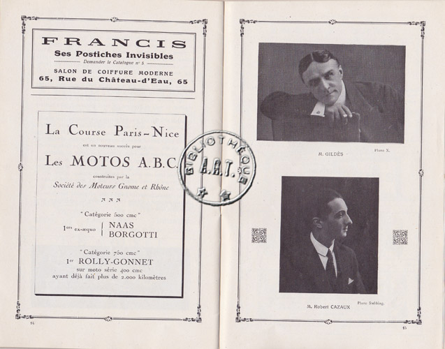 Les programmes de Théatre de l\