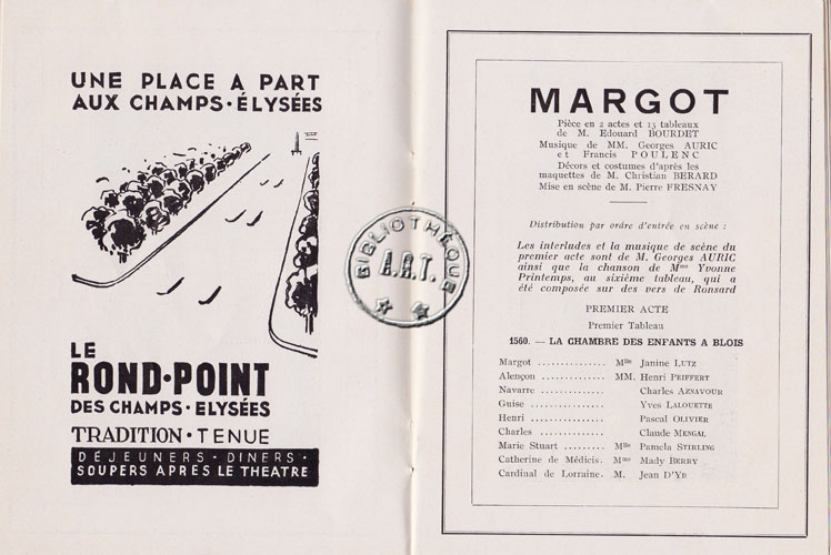 Les programmes de Théatre de l\