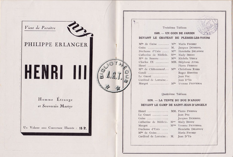 Les programmes de Théatre de l\